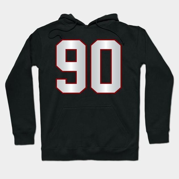 Number 90 Hoodie by Ericokore